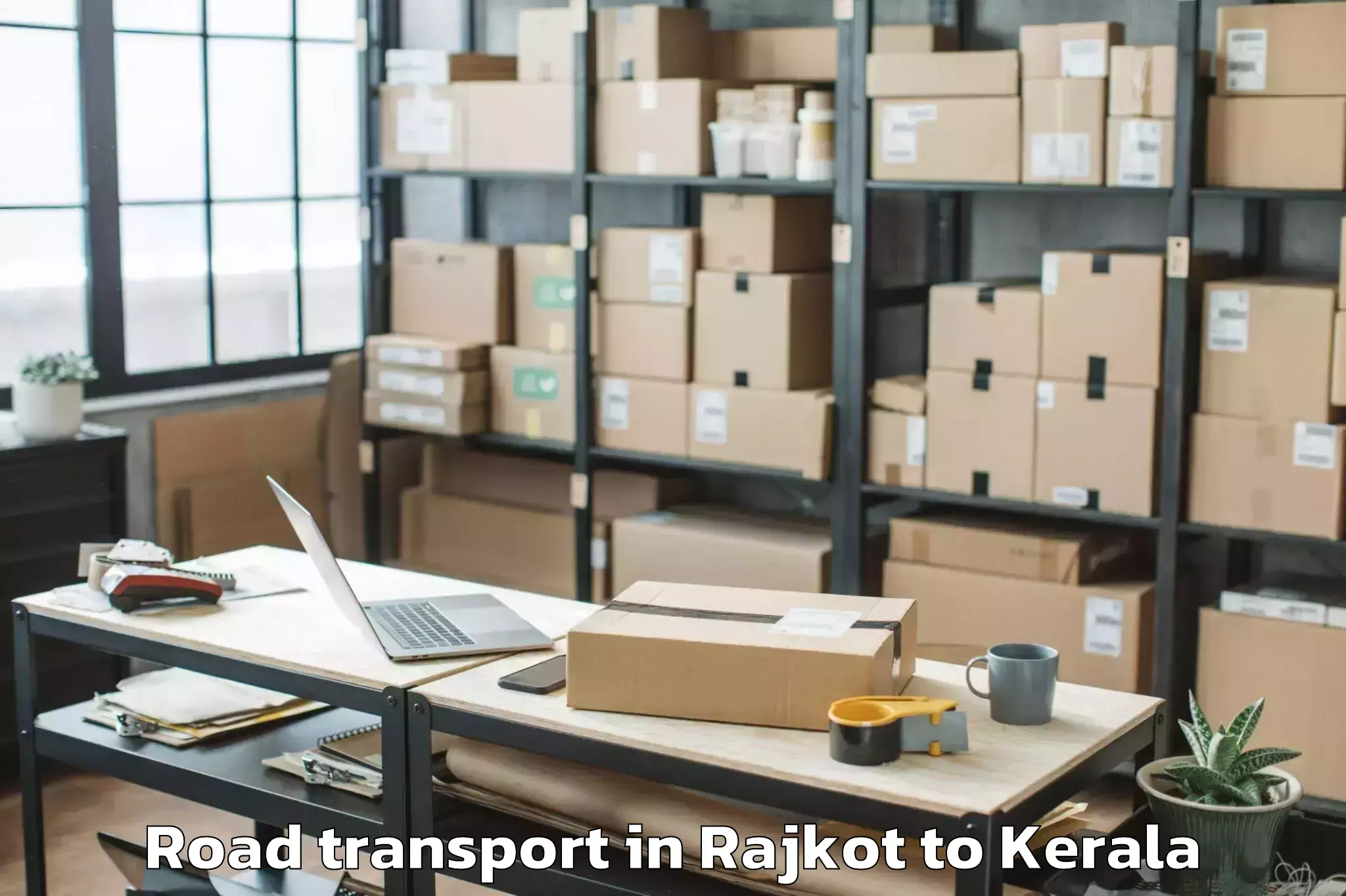 Professional Rajkot to Lulu Mall Thiruvananthapuram Road Transport